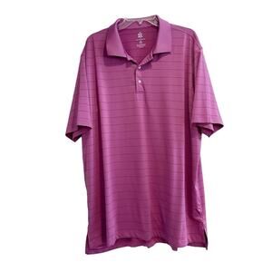 TURTLESON Tour Performance Mens XXL Golf Polo Shirt Short Sleeve Purple Stretch